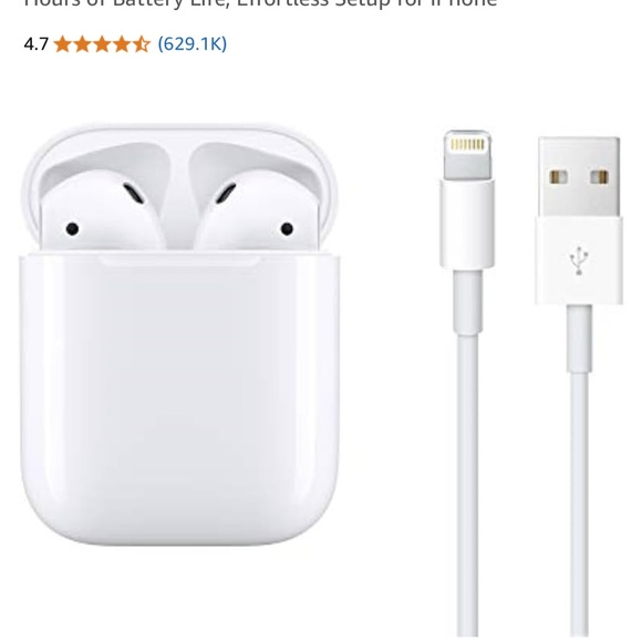 Apple AirPods (2nd Generation) Wireless Ear Buds with Rubber Case - Picture 6 of 16